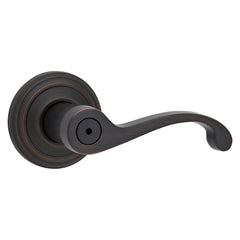 Kwikset Signature Series 730CHL 11P Privacy Door Lever, Thumbturn Lock, Venetian Bronze, Knob Handle, Zinc, Residential