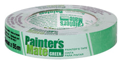 Painter's Mate 671372 Painter's Tape, 60 yd L, 0.94 in W, Rubber Backing, Green