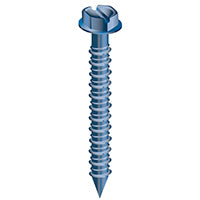 Cobra Anchors 682J Screw, 1/4 in Thread, 2-1/4 in L, Hex, Socket Drive, Steel, Fluorocarbon-Coated, 25 PK