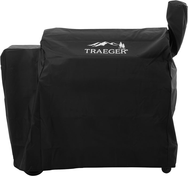 Traeger BAC380 Hydrotuff Grill Cover, 53 in W, 27 in D, 49 in H, Black