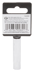 Vulcan MT6487806 Drive Socket, 8 mm Socket, 1/4 in Drive, 6-Point, Chrome Vanadium Steel, Chrome