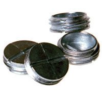 Hubbell 5269-0 Closure Plug, 1/2 in, Zinc, Gray