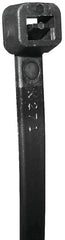 Tradeselect CTR79WP20 Releasable Tie, 1.97 in Max Bundle Dia, Nylon, Black
