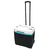 Igloo Latitude Series 34658 Roller Cool Box, 30 qt Cooler, Plastic, Indigo Blue/Meteorite, 3 days Ice Retention
