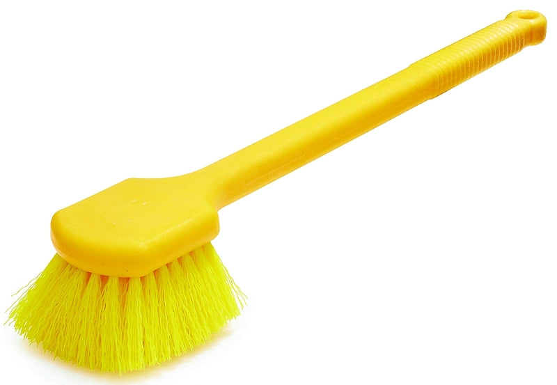 Rubbermaid FG9B3200YEL Utility Brush, 2 in L Trim, Yellow Bristle, Yellow Handle