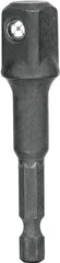 DEWALT IMPACT READY DW2547IR Socket Adapter, 1/2 in Drive, Hex, Square Drive, Hardened Steel