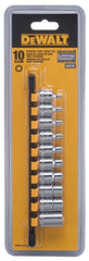 DeWALT DWMT75424OSP Socket Set, Polished Chrome Vanadium