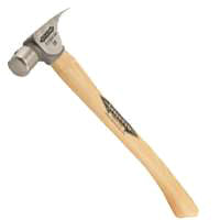 Stiletto FH10C Finishing Hammer, 10 oz Head, Straight Claw, Smooth Head, Titanium Head