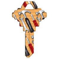 Hy-Ko 15005SC1-TOOL Key Blank, Tools, Brass, For: Schlage SC1 Keyways, SC1 Key Number