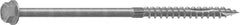 Camo 0368240 Structural Screw, 1/4 in Thread, 6 in L, Hex Head, Hex Drive, Sharp Point, Hot-Dipped Galvanized, 10