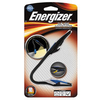 Energizer FNL2BU1CS Clip Light, CR2032 Battery, LED Lamp, 14 Lumens, 7 m Beam Distance, 30 hr Run Time, Black/Yellow