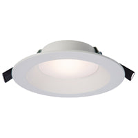 Halo RL6-DM Series RL6069S1EWHDMR Retrofit Module, 9 W, 120 V, LED Lamp, White, Matte