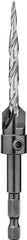 DeWALT DW2570 Drill Bit, 7/32 in Dia, 1-3/8 in OAL, Countersink, Spiral Flute, 4-Flute, 1/4 in Dia Shank
