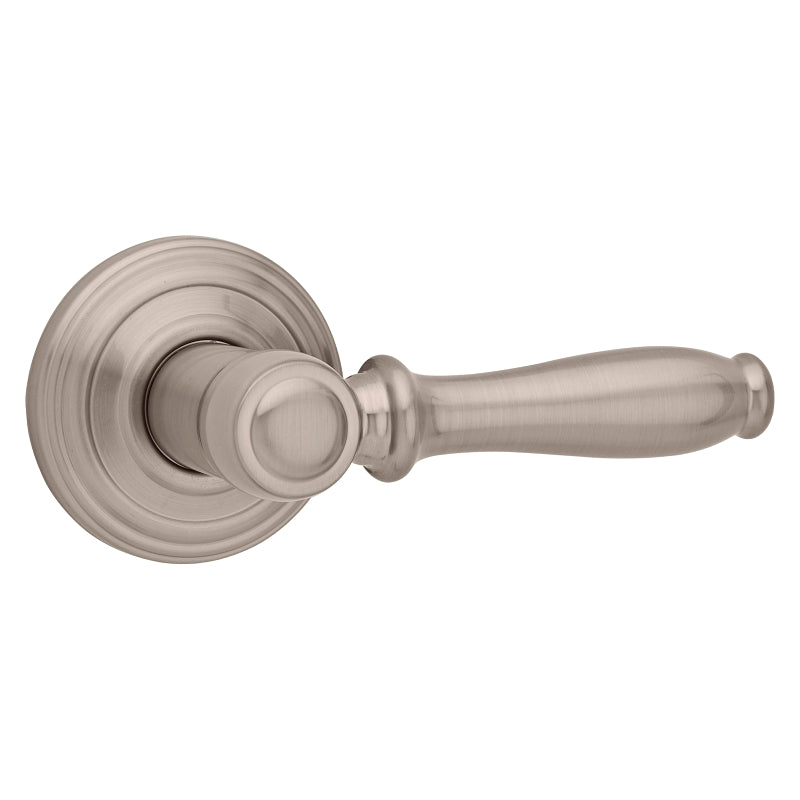 Kwikset Signature Series 720ADL 15 Passage Door Lever, Non-Locking Lock, Satin Nickel, Knob Handle, Zinc, Residential