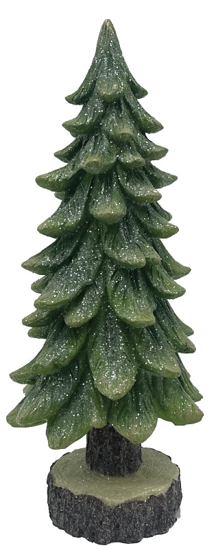 Santas Forest 89816 Tree, Green, Polyresin, 14 in