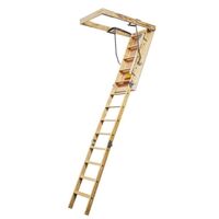 American Stairways Husky 444 Series 4225489FT Disappearing Stairway, 8 ft 9 in H Ceiling, 11-Step, 250 lb, 1 ft W Step