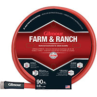 Gilmour 829901-1001 Farm / Ranch Hose, 90 ft L, Rubber