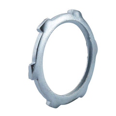 Halex 96195 Conduit Locknut, 1-1/2 in, Steel, Zinc