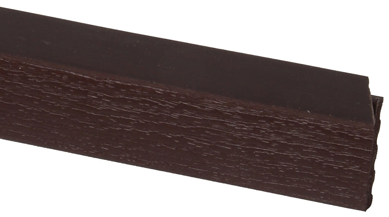 Gossen 236009707 Garage Door Weatherstrip, 2 in W, 7/16 in Thick, 9 ft L, PVC, Brown