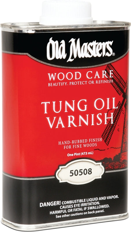 Old Masters 50508 Tung Oil Varnish, Liquid, 1 pt, Can