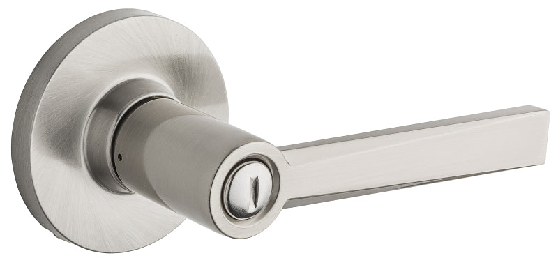 Weiser Safe Lock Westley Series 9SL30000-071 Privacy Lever, Levers Lock, Satin Nickel, Residential, Universal Hand