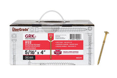 GRK Fasteners RSS 10225 Structural Screw, 5/16 in Thread, 4 in L, Washer Head, Star Drive, Steel, 400 BX