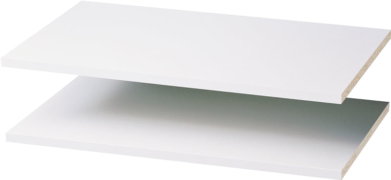 Easy Track RS1423 Adjustable Shelf, 100 lb, 14 in L, 23-7/8 in W, Wood
