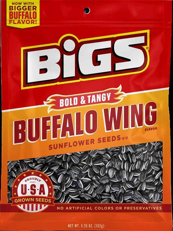 Bigs 55004 Sunflower Seed, Buffalo Wing, 5.35 oz