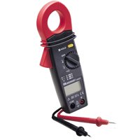 Gardner Bender GCM-221 Clamp Meter, 600 A, 600 VAC, 600 VDC, 1 MOhm, LCD Display, Black