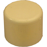 Nibco T00225C Pipe Cap, 1 in, Slip-Joint, CPVC, White, SCH 40 Schedule