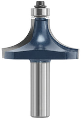 Bosch 85434MC Router Bit, 3/4 in Dia Cutter, 1 in L Cutting, 2-15/16 in OAL, 1/2 in Dia Shank, 2-Cutter, Steel