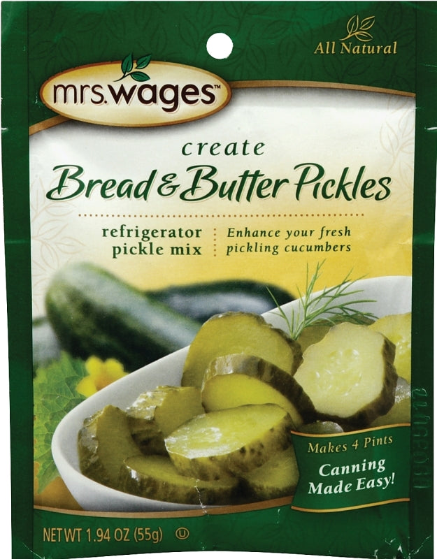 Mrs. Wages W625-DG425 Bread and Butter Pickle Mix, 1.94 oz Pouch