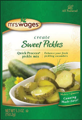 Mrs. Wages W624-J7425 Sweet Pickle Mix, 5.3 oz Pouch
