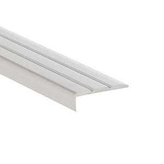 Shur-Trim DUA101MLU08 Grooved Edging, 8 ft L, 7/8 in W, Aluminum, Mira Lustre