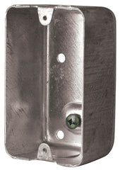 Hubbell 1110VP4 Utility Box, 1-Gang, Galvanized Steel, Silver