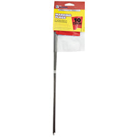 CH Hanson 15065 Stake Flag, Red, 2-1/2 in W Flag, 3-1/2 in H Flag, 15 in OAH, PVC Flag