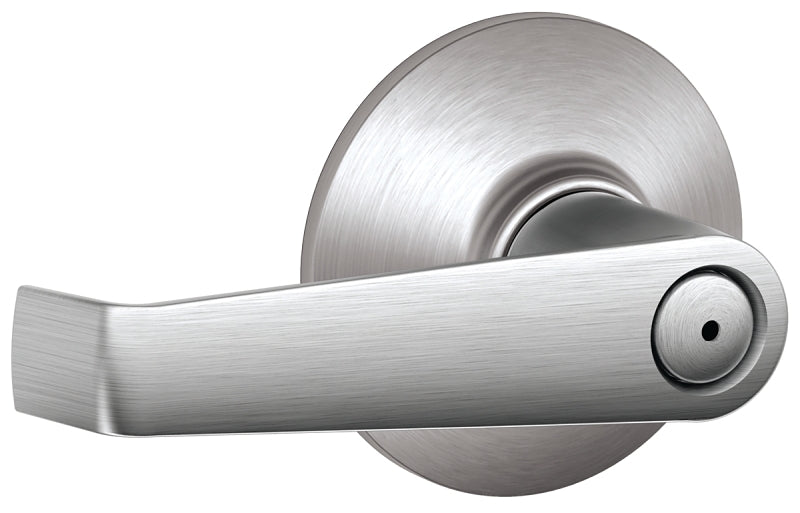 Schlage F Series F40 ELA 626 Privacy Lever, Mechanical Lock, Satin Chrome, Lever Handle, Metal, Residential