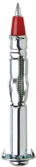 Cobra Anchors 163Y Hollow Wall Anchor, #6-32 Thread, Steel, Plated