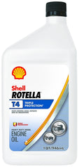 Shell Rotella 550049483 Motor Oil, 15W-40, 1 qt Bottle