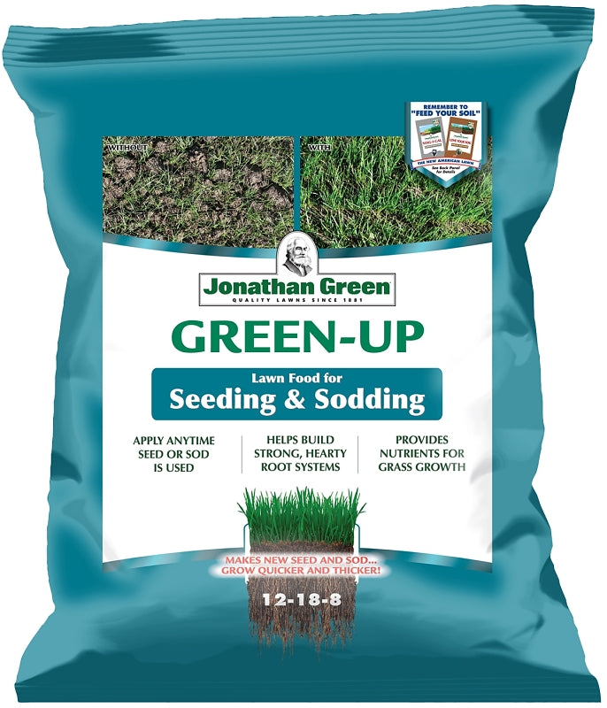 Jonathan Green Green-Up 11540 Seeding and Sodding Fertilizer, 4.5 lb, Granular, 12-18-8 N-P-K Ratio