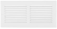 Imperial RG2051 Sidewall Grille, 14 in L, 8 in W, Rectangle, Steel, Pewter