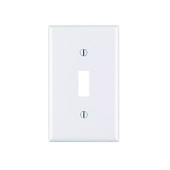 Leviton M56-78001-TMP Wallplate, 4-1/2 in L, 2-3/4 in W, 1 -Gang, Thermoset, Light Almond, Smooth