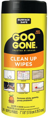 Goo Gone 2000 Cleaning Wipes, 8 in L, 7 in W, Citrus