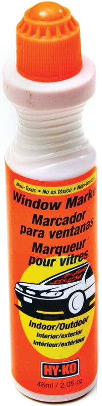 Hy-Ko 40615 Window Marker, Non-Toxic, Rain-Resistant, Orange