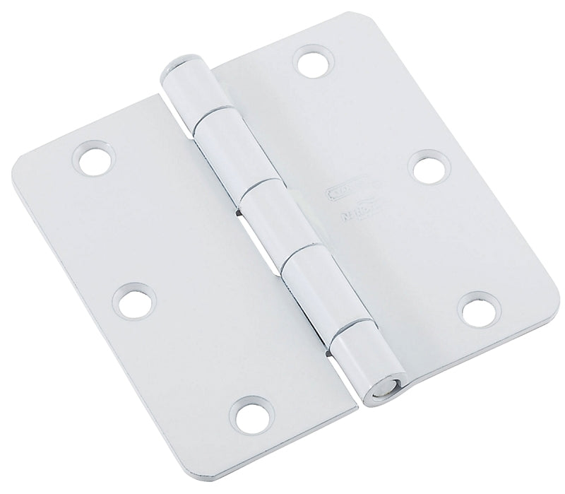 National Hardware N109-181 Door Hinge, 3 in H Frame Leaf, 0.08 in Thick Frame Leaf, Steel, Removable Pin, 50 lb