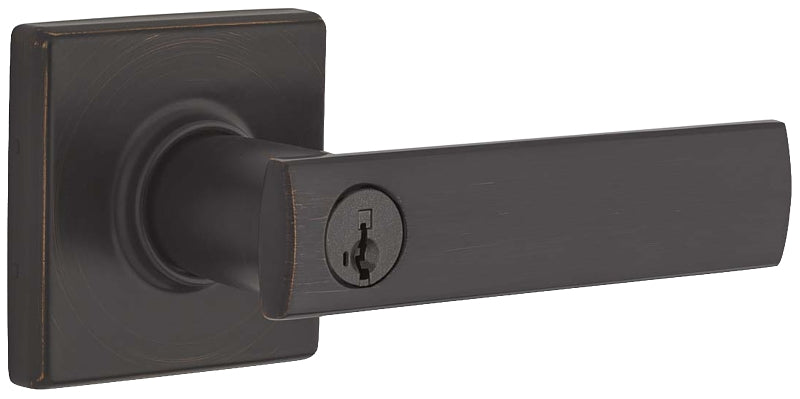 Weiser Vedani Series 9GCL5350-129 Entry Lever, Levers Lock, Venetian Bronze, Residential, Re-Key Technology: SmartKey