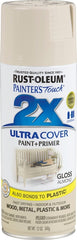 2X Ultra Cover 249125 Spray Paint, Gloss, Almond, 12 oz, Can