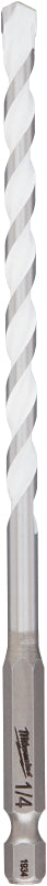 Milwaukee SHOCKWAVE 48-20-8886 Drill Bit, 1/4 in Dia, 6 in OAL, Multi-Material, Twist Flute, 1/4 in Dia Shank