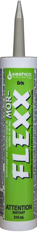 MorFlexx 15820 Mortar and Stucco Repair, Gray, 10.5 oz Cartridge