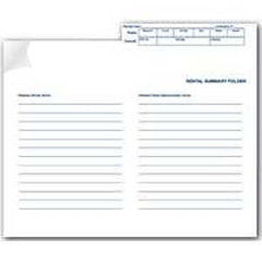 Centurion GF 1020 Rental Summary Folder, White